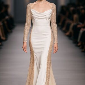 Elegant Sequin Long Sleeve Dress